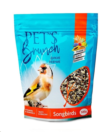 Корм сухой для птиц Pet's Brunch Рацион для диких певчих (500 г) Корм сухой для птиц Pet's Brunch Рацион для диких певчих (500 г)