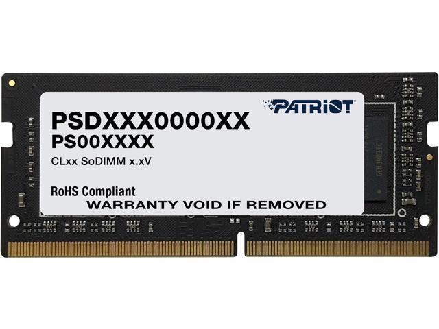 Оперативная память Patriot Signature Line 8GB DDR4 SODIMM PC4-25600 PSD48G320081S Оперативная память Patriot Signature Line 8GB DDR4 SODIMM PC4-25600 PSD48G320081S
