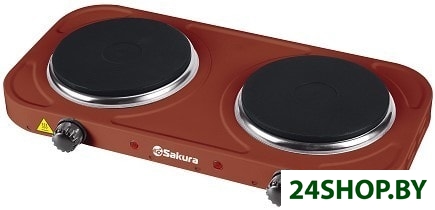 Плитка электрическая Sakura ПЭ-04 (коричневый) Плитка электрическая Sakura ПЭ-04 (коричневый)