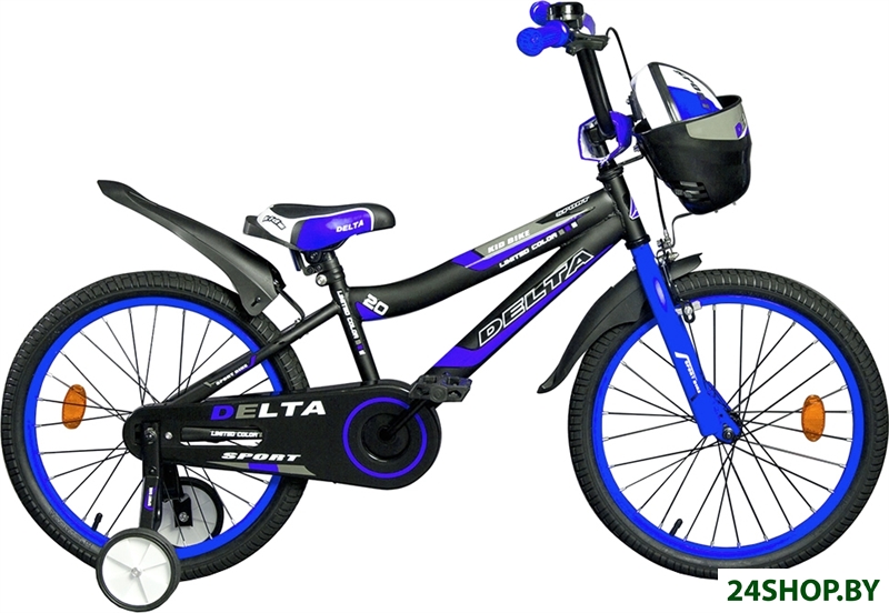 Детский велосипед Delta Sport 20 (черный/синий, 2019) Детский велосипед Delta Sport 20 (черный/синий, 2019)