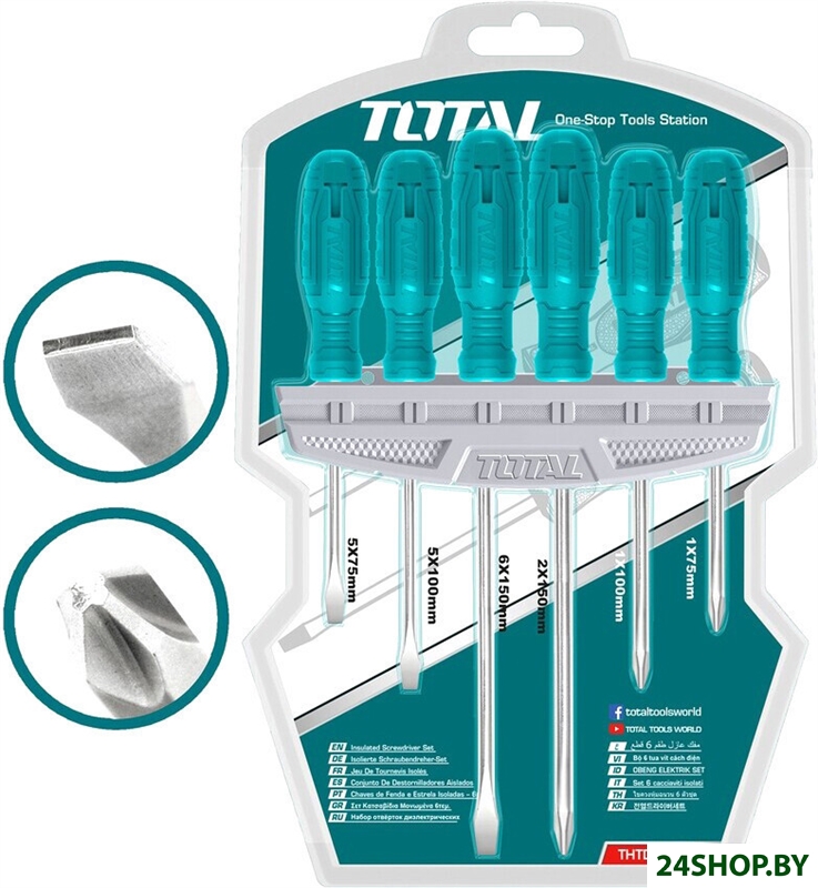 Набор отверток Total THTDC250601 (6 предметов) Набор отверток Total THTDC250601 (6 предметов)