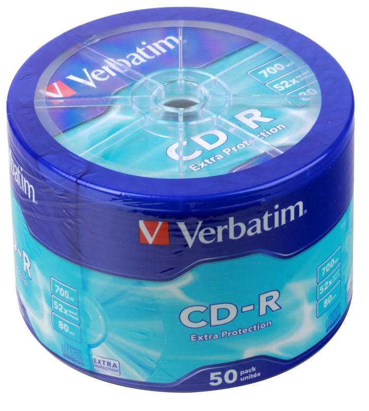 Диск CD-R Verbatim 700Mb 52x Cake Box (50 шт) (43728) Диск CD-R Verbatim 700Mb 52x Cake Box (50 шт) (43728)