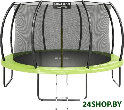 Батут ATLAS SPORT 374 см - 12ft Master (с лестницей, зеленый) Батут ATLAS SPORT 374 см - 12ft Master (с лестницей, зеленый)