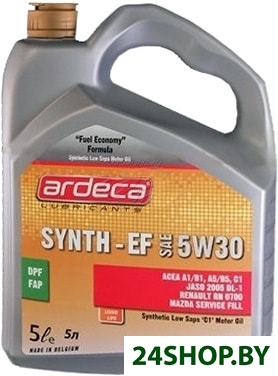 Моторное масло Ardeca SYNTH-EF 5W-30 5л Моторное масло Ardeca SYNTH-EF 5W-30 5л