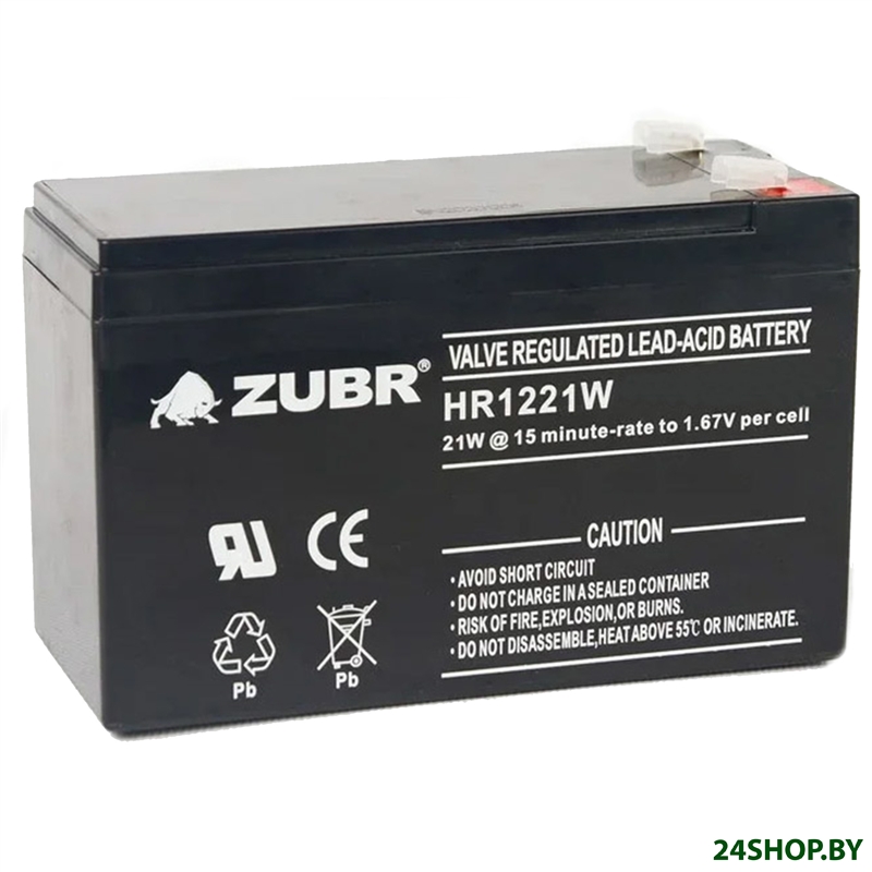 Аккумулятор для ИБП Zubr HR1221W 12V5Ah Аккумулятор для ИБП Zubr HR1221W 12V5Ah