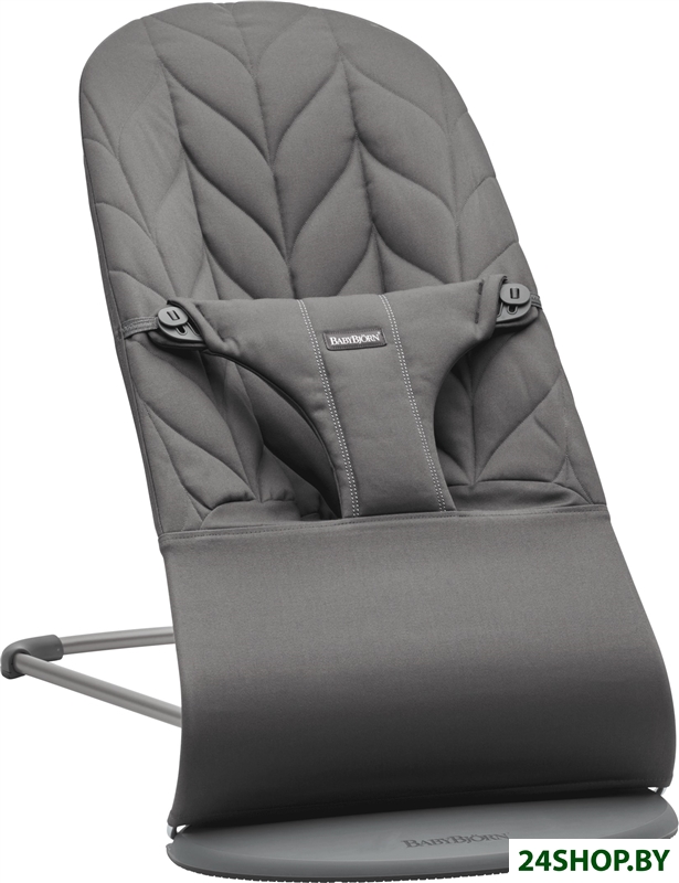 Шезлонг BabyBjorn Bliss Cotton Petal Quilt (антрацит) Шезлонг BabyBjorn Bliss Cotton Petal Quilt (антрацит)