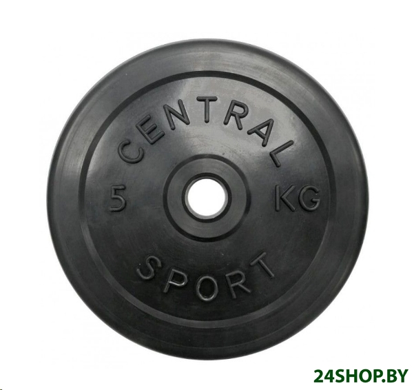 Диск обрезиненный Central Sport 5 кг (26 мм) Диск обрезиненный Central Sport 5 кг (26 мм)