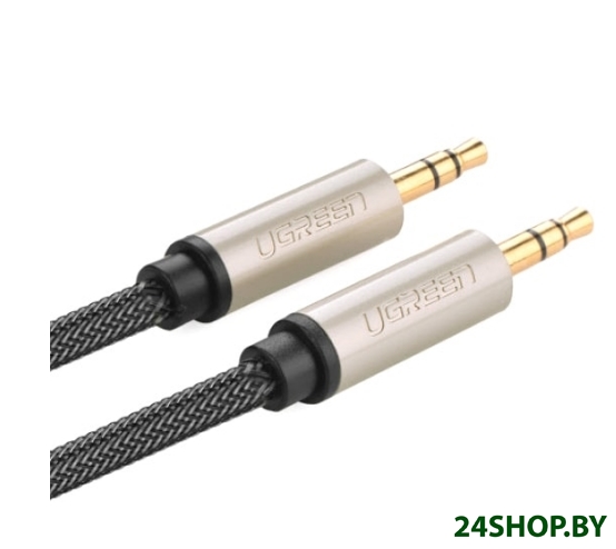 Кабель UGREEN AV125 10605 3.5 мм - 3.5 мм (3 м, черный/серый) Кабель UGREEN AV125 10605 3.5 мм - 3.5 мм (3 м, черный/серый)