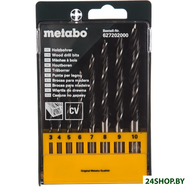 Набор сверел по дереву Metabo 627202000 (8 предметов) Набор сверел по дереву Metabo 627202000 (8 предметов)