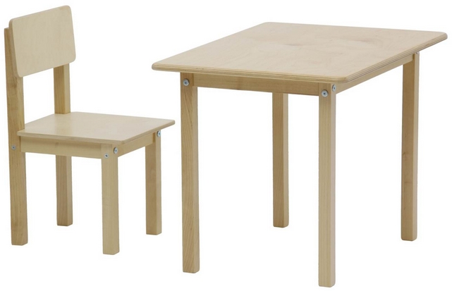 Набор детской мебели Polini Kids Simple 105 S (натуральный) Набор детской мебели Polini Kids Simple 105 S (натуральный)