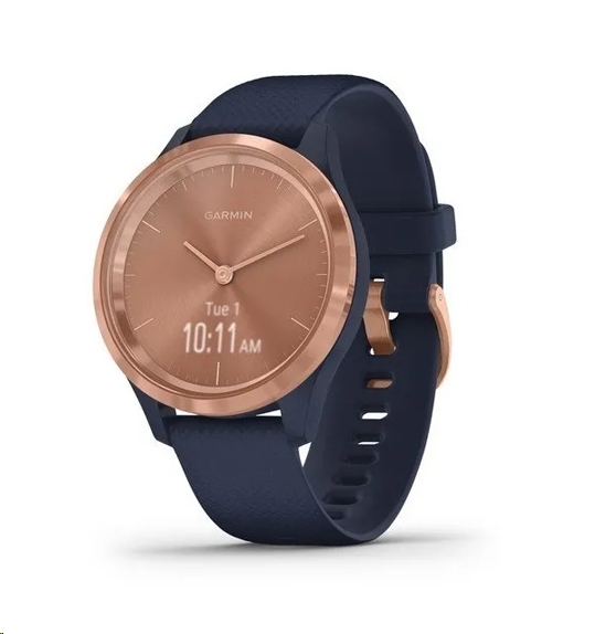 Гибридные умные часы Garmin Vivomove 3S (розовое золото/темно-синий) Гибридные умные часы Garmin Vivomove 3S (розовое золото/темно-синий)