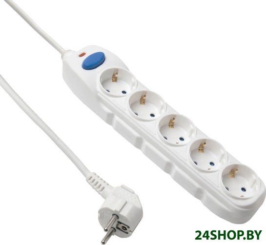 Удлинитель Electraline 62012 (1.5 м, белый) Удлинитель Electraline 62012 (1.5 м, белый)