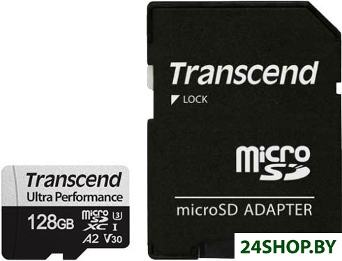 Карта памяти Transcend microSDXC 340S 128GB (с адаптером) Карта памяти Transcend microSDXC 340S 128GB (с адаптером)