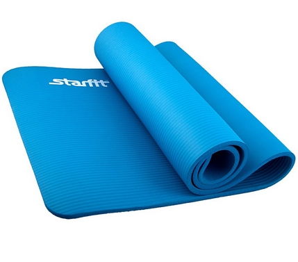 Коврик Starfit FM-301 NBR (12 мм, голубой) Коврик Starfit FM-301 NBR (12 мм, голубой)