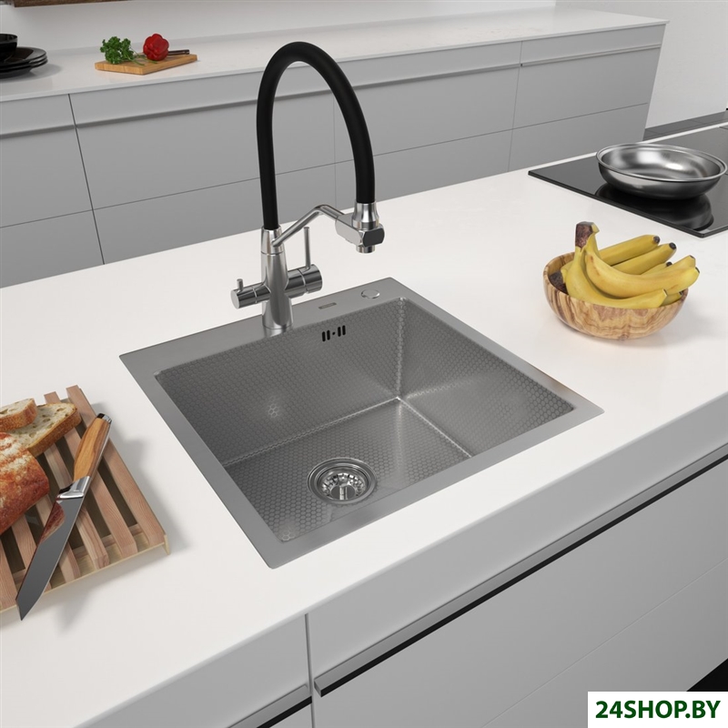 Кухонная мойка ARFEKA Eco AR 500*500 Satin Decor Кухонная мойка ARFEKA Eco AR 500*500 Satin Decor