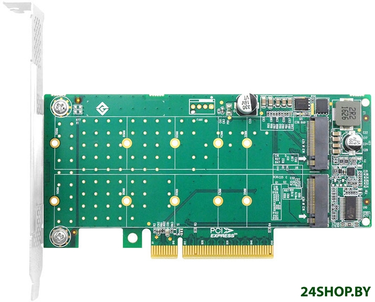 Адаптер для подключения M.2 накопителей Linkreal LRNV95N8 PCIe x8 to 2-Port M.2 NVMe Adapter Адаптер для подключения M.2 накопителей Linkreal LRNV95N8 PCIe x8 to 2-Port M.2 NVMe Adapter