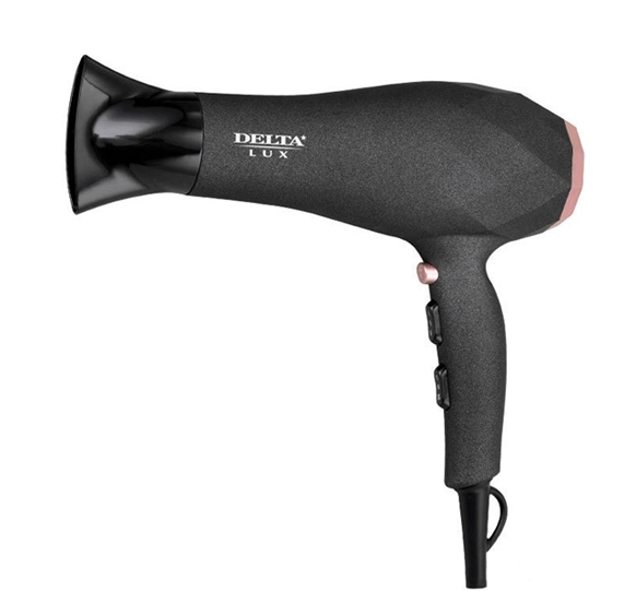 Фен Delta Lux DL-0941 (черный/розовый) Фен Delta Lux DL-0941 (черный/розовый)