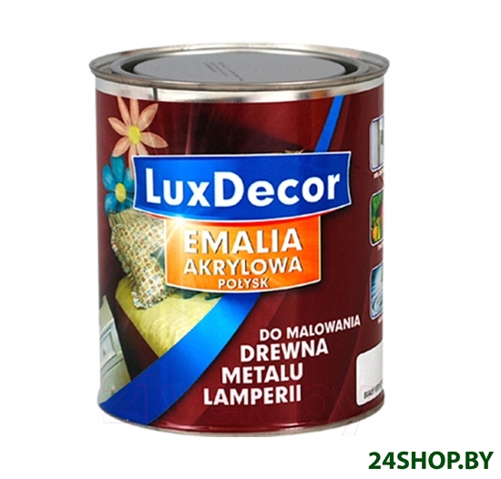 Эмаль LuxDecor Белый кристалл 750 мл (глянец) Эмаль LuxDecor Белый кристалл 750 мл (глянец)