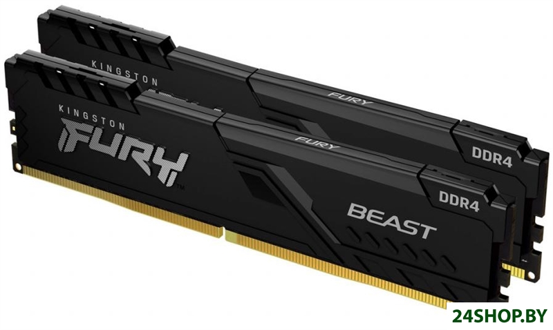 Оперативная память Kingston FURY Beast 2x16GB DDR4 PC4-25600 KF432C16BB1K2/32 Оперативная память Kingston FURY Beast 2x16GB DDR4 PC4-25600 KF432C16BB1K2/32
