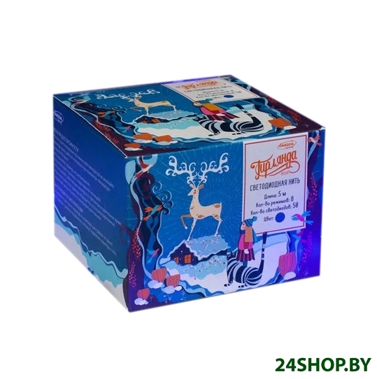 Гирлянда Luazon Нить 50 LED 5м (синий) 3556758 Гирлянда Luazon Нить 50 LED 5м (синий) 3556758