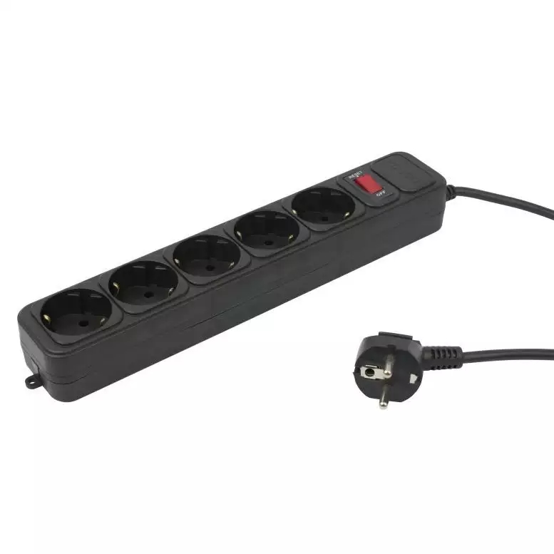 Сетевой фильтр PC Pet AP01006-5-BK 5 м (5 розеток) черный Сетевой фильтр PC Pet AP01006-5-BK 5 м (5 розеток) черный