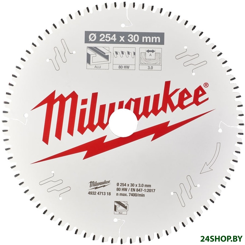 Пильный диск Milwaukee 4932471318 Пильный диск Milwaukee 4932471318