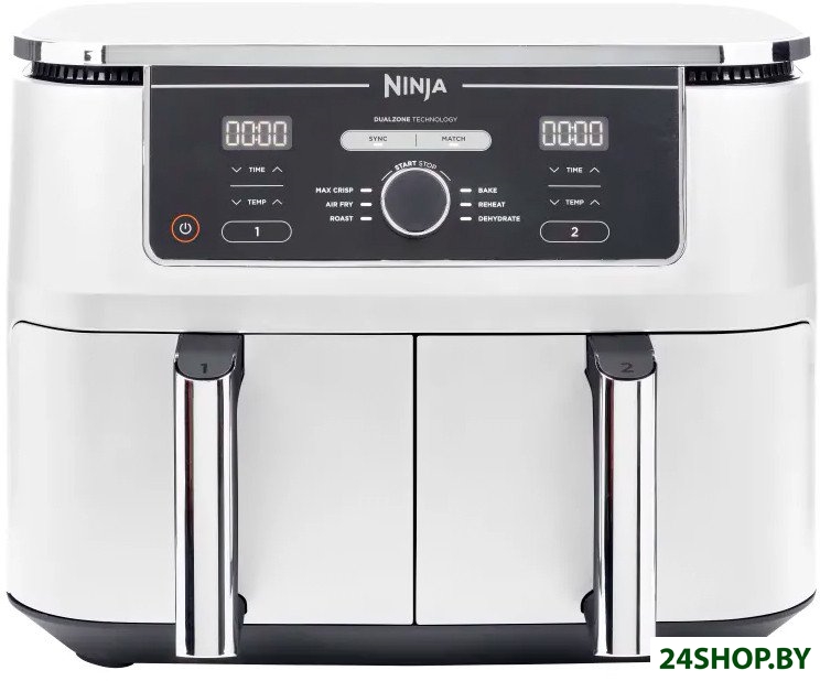 Аэрогриль (аэрофритюрница) Ninja Air Fryer Dual zone AF400EUWH Аэрогриль (аэрофритюрница) Ninja Air Fryer Dual zone AF400EUWH