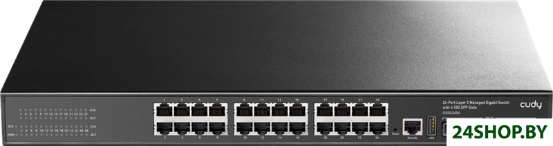 Управляемый коммутатор 3-го уровня Cudy GS5024S4 1.0 Управляемый коммутатор 3-го уровня Cudy GS5024S4 1.0
