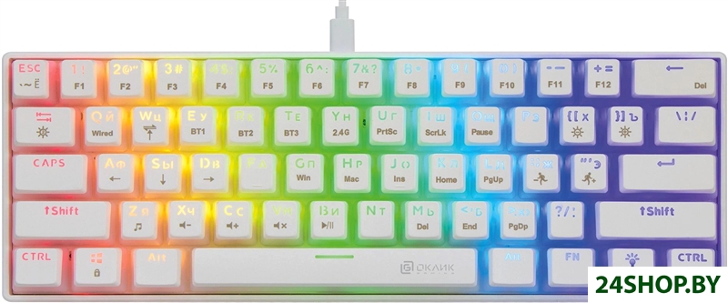 Клавиатура Oklick K763W (белый) Клавиатура Oklick K763W (белый)