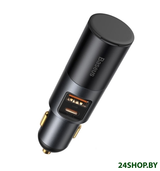 Автомобильное зарядное Baseus CCBT-C0G Gray Автомобильное зарядное Baseus CCBT-C0G Gray