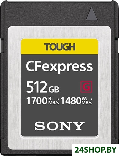 Карта памяти Sony CFexpress Type B CEB-G512 512GB Карта памяти Sony CFexpress Type B CEB-G512 512GB