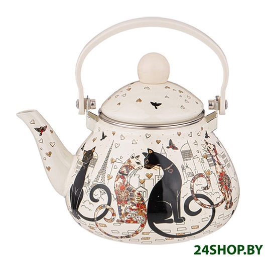 Чайник без свистка Agness Парижские коты 934-390 Чайник без свистка Agness Парижские коты 934-390
