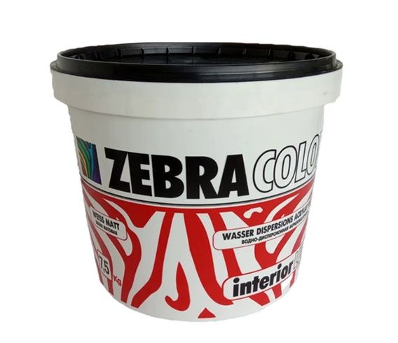 Краска Zebracolor Интерьер Люкс 1.5кг (белый) Краска Zebracolor Интерьер Люкс 1.5кг (белый)