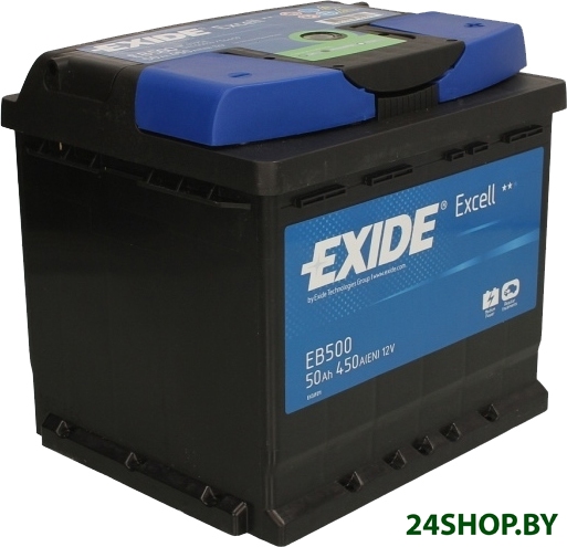 Автомобильный аккумулятор Exide Excell 12V/50Ah EB500 Автомобильный аккумулятор Exide Excell 12V/50Ah EB500