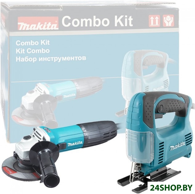 Набор электроинструмента Makita DK0122 (лобзик + болгарка) Набор электроинструмента Makita DK0122 (лобзик + болгарка)