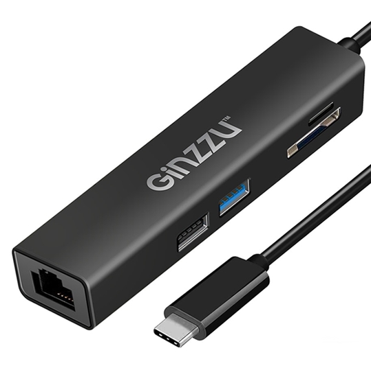 USB-хаб Ginzzu GR-565UB USB-хаб Ginzzu GR-565UB