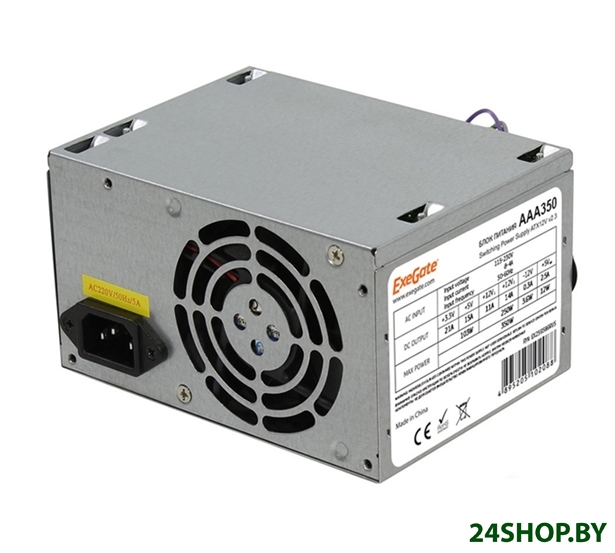 Блок питания ExeGate AAA350 ES259589RUS-PC Блок питания ExeGate AAA350 ES259589RUS-PC