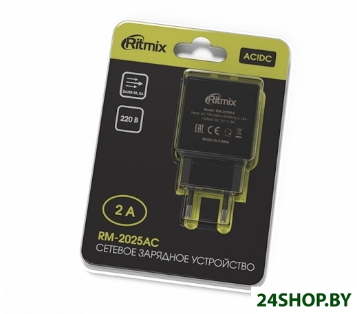 Зарядное устройство Ritmix RM-2025AC (черный) Зарядное устройство Ritmix RM-2025AC (черный)