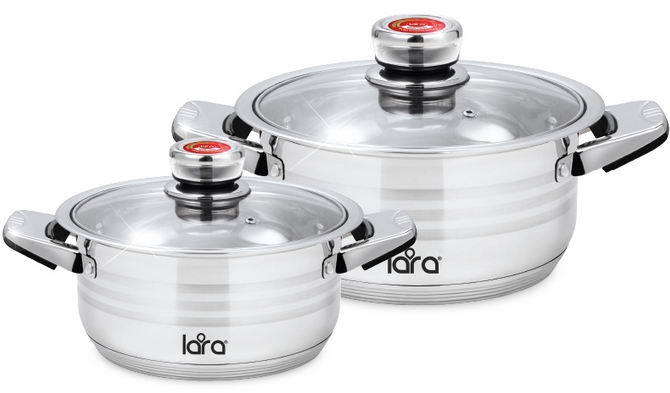 Набор кастрюль LARA LR02-106 ADAGIO Набор кастрюль LARA LR02-106 ADAGIO