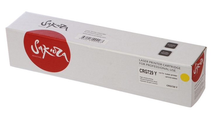 Тонер-картридж Sakura Printing SACRG729Y (аналог Canon 729Y) Тонер-картридж Sakura Printing SACRG729Y (аналог Canon 729Y)