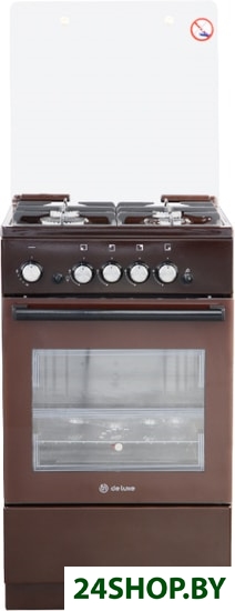 Плита газовая De luxe 5040.32Г КР ЧР - 014 (коричневый) Плита газовая De luxe 5040.32Г КР ЧР - 014 (коричневый)