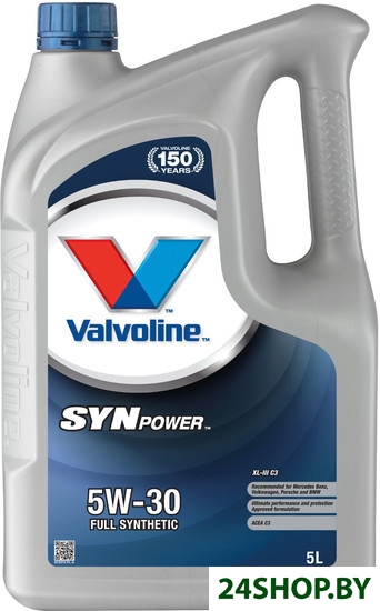 Моторное масло Valvoline SynPower XL-III C3 5W-30 5л Моторное масло Valvoline SynPower XL-III C3 5W-30 5л