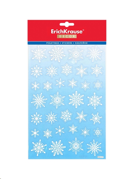 Набор наклеек Erich Krause Decor Снежинки (45719) Набор наклеек Erich Krause Decor Снежинки (45719)
