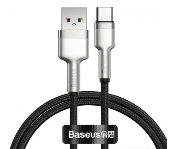 Кабель Baseus Cafule USB Type-A - Type-C (1 м, черный) Кабель Baseus Cafule USB Type-A - Type-C (1 м, черный)