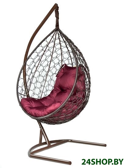 Подвесное кресло LetoLux Liverpool Comfort (шоколад/бордовый) Подвесное кресло LetoLux Liverpool Comfort (шоколад/бордовый)
