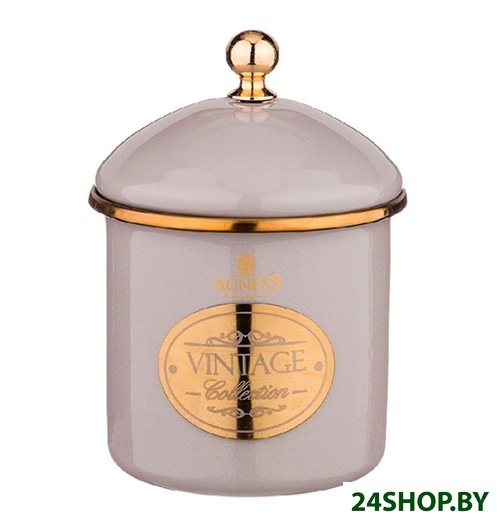 Емкость для хранения Agness 950-303 (дымчатый) Емкость для хранения Agness 950-303 (дымчатый)