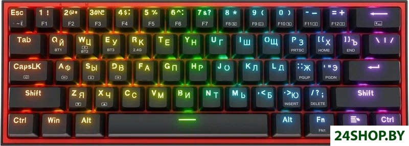 Клавиатура Redragon Fizz Pro (черный/красный) (70666) Клавиатура Redragon Fizz Pro (черный/красный) (70666)