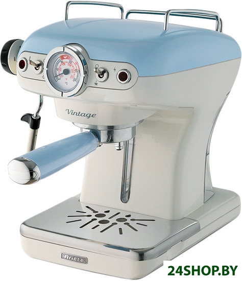 Рожковая кофеварка Ariete Vintage 1389 (голубой) Рожковая кофеварка Ariete Vintage 1389 (голубой)