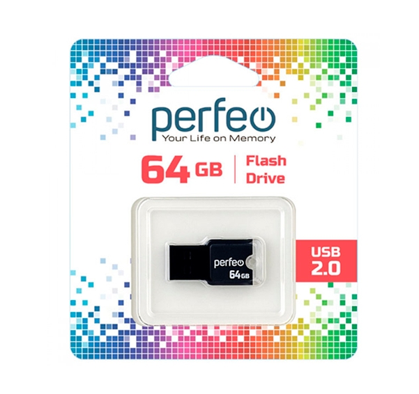 USB Flash Perfeo M01 64GB (черный) USB Flash Perfeo M01 64GB (черный)