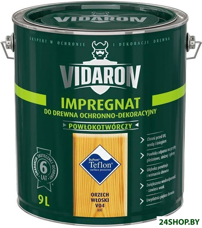 Пропитка Vidaron Impregnant V04 9 л (грецкий орех) Пропитка Vidaron Impregnant V04 9 л (грецкий орех)